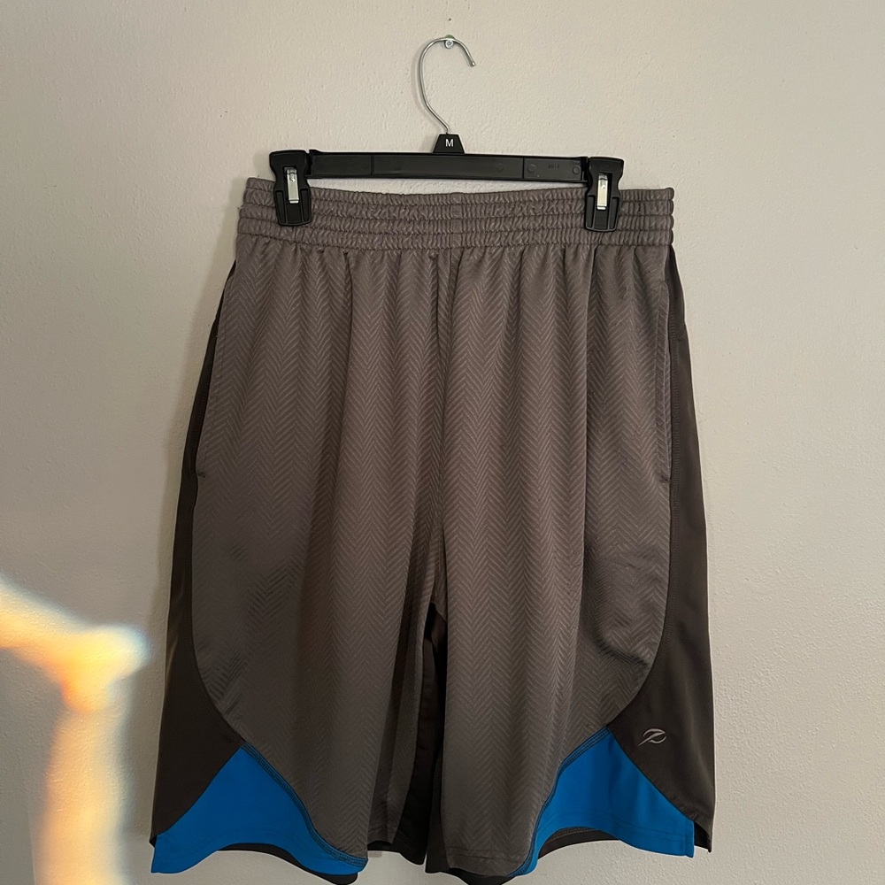 Energy Zone Athletic Shorts in Gray and Blue